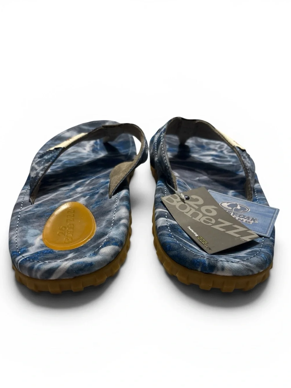 26bonezzz Chillzzz Flip Flop For Men's Memory Foam Heel Pad Grid Size 11